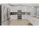 Modern kitchen features stainless steel appliances and white cabinetry at 3000 Penelope Loop, Kissimmee, FL 34746