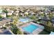 Aerial view of community pool and surrounding homes at 9778 Bucklow Hill Dr, Orlando, FL 32832