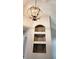 Entryway with unique built-in shelving and chandelier at 1270 Ballyshannon Pkwy., Orlando, FL 32828