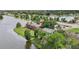 Aerial view of townhouses near a lake at 210 Majors Ln # A, Kissimmee, FL 34743