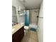 Clean bathroom with tub, shower, and vanity at 210 Majors Ln # A, Kissimmee, FL 34743