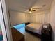 Bedroom with a double bed and projector screen at 210 Majors Ln # A, Kissimmee, FL 34743
