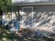Backyard with AC unit and storage shed at 2213 Rio Pinar Lakes Blvd, Orlando, FL 32822