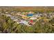 Aerial close-up showcasing the home's private backyard and location at 1287 Glendora Rd, Kissimmee, FL 34759