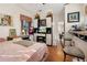 Bedroom with a built-in entertainment center and desk at 1287 Glendora Rd, Kissimmee, FL 34759