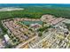 Aerial view of community with lake and numerous buildings at 2618 Bugatti Ct, Kissimmee, FL 34746