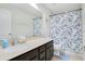 Bathroom with single vanity and shower/tub combo at 2811 Sonata Ct, St Cloud, FL 34772