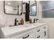 Updated bathroom with double vanity and contemporary fixtures at 119 Candlewick Rd, Altamonte Springs, FL 32714