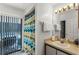 Bathroom with shower and vanity at 607 Tamarin Ln, Kissimmee, FL 34759