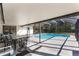 Inviting pool area with screened enclosure and patio furniture at 607 Tamarin Ln, Kissimmee, FL 34759