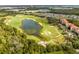 Drone view of the property and golf course at 1301 Tuscan Ter # 9107, Davenport, FL 33896