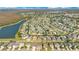 Large community view, showcasing neighborhood layout and many homes at 3571 Maple Ridge Loop, Kissimmee, FL 34741