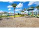 playground with swings and slides in a safe, fenced area at 3571 Maple Ridge Loop, Kissimmee, FL 34741