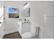 Bathroom with white vanity and black and white tile at 527 Sunrise Dr, Orlando, FL 32803