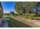 Backyard with shed and garden area at 60 Andora Ct, Kissimmee, FL 34758