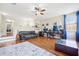 Fun playroom with hardwood floors and built in shelving at 9026 Dry Creek Ln, Orlando, FL 32832