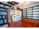 Unique dining room with hardwood floors and abundant built-in shelving at 1109 Lakeshore Blvd, St Cloud, FL 34769