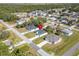 Aerial view showing home's location in a residential area at 1603 Tench Ct, Kissimmee, FL 34759