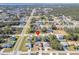 Aerial view showing home's location in a residential neighborhood at 1603 Tench Ct, Kissimmee, FL 34759