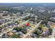 Aerial view showing home's location in a residential area at 1603 Tench Ct, Kissimmee, FL 34759