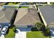 Aerial view of a house with a large backyard at 1990 Banner Ln, Saint Cloud, FL 34769