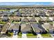 Aerial view of houses and a lake in the distance at 1990 Banner Ln, Saint Cloud, FL 34769