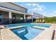 Private pool and spa with plenty of lounge space at 7639 Wilmington Loop, Kissimmee, FL 34747