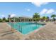 Community pool with a spacious sundeck area at 3374 Sagebrush St, Harmony, FL 34773