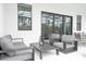 Relaxing patio with comfortable seating and a view of the backyard at 6067 High Seas Dr, Orlando, FL 32821