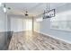 Dining area with tile flooring, ceiling fan and light fixture at 2482 Yellow Brick Rd, St Cloud, FL 34772