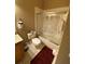 Clean bathroom with tub and shower combination at 467 La Mirage St, Davenport, FL 33897