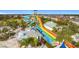 Aerial view of community waterpark featuring large water slides at 7959 Delwin Ln, Kissimmee, FL 34747