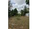 Large backyard with mature trees and patchy grass at 116 S 4Th St, Haines City, FL 33844