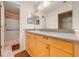 Bathroom with a walk-in shower and double vanity at 1416 Wood Lake Cir, St Cloud, FL 34772
