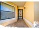 Inviting front entry with a decorative door and window at 1416 Wood Lake Cir, St Cloud, FL 34772