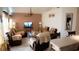 Spacious living room with an open floor plan and kitchen view at 326 Dinner Lake Ct, Lake Wales, FL 33859