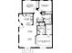 Two-bedroom, two-bathroom floor plan with an optional third bedroom at 701 Westpark Way # 202, Celebration, FL 34747