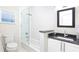 Updated bathroom with tub and shower combination at 803 E 11Th Ave, New Smyrna Beach, FL 32169