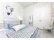 Serene bedroom with queen bed and large closet at 803 E 11Th Ave, New Smyrna Beach, FL 32169