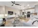 Open concept living space with modern kitchen and island at 1800 Houston St, Kissimmee, FL 34743