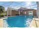 Inviting screened-in pool with a large patio area at 2303 Merrimack Dr, Kissimmee, FL 34743