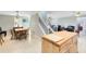 Bright dining area with wood table and chairs, adjacent to kitchen at 2545 Harris Blvd, Kissimmee, FL 34746