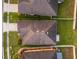 Top-down view of house showing roofline and yard at 3907 Baja Dr, St Cloud, FL 34772