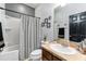 Clean bathroom with shower/tub combo and vanity at 3907 Baja Dr, St Cloud, FL 34772