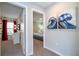 Upstairs hallway with access to bedrooms at 4403 Le Reve Ct, Kissimmee, FL 34746