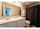 Clean bathroom with white vanity and shower at 5107 Killarney Way, Kissimmee, FL 34746