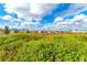 Picturesque conservation area with lush vegetation and homes in the background at 527 Noble Ave, Davenport, FL 33837