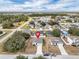 Aerial view showing house location in neighborhood at 608 Gila Dr, Kissimmee, FL 34759