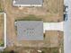 Aerial view of house and surrounding area at 608 Gila Dr, Kissimmee, FL 34759