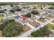 Aerial view of the house and neighborhood at 608 Gila Dr, Kissimmee, FL 34759